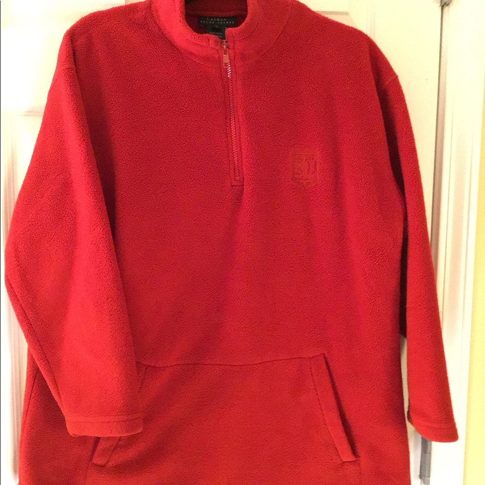 VINTAGE Ralph Lauren Fleece Quarter Zip Sweatshirt